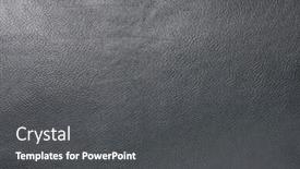  Presentation with leather - Cool new PPT theme with black leather texture backdrop and a dark gray colored foreground