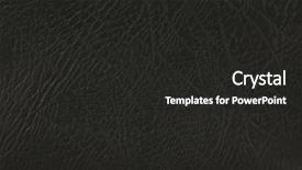  Presentation with leather - Cool new presentation theme with black leather texture backdrop and a dark gray colored foreground