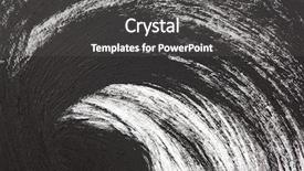  Presentation with stroke - Audience pleasing theme consisting of black lines - spiral brush stroke texture backdrop and a dark gray colored foreground
