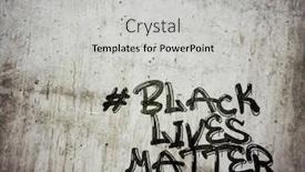  Presentation with black lives matter - Presentation with black-lives-matter-graffiti background and a light gray colored foreground
