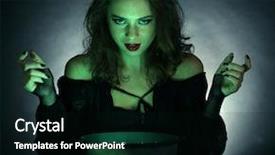  Presentation with halloween - Slide deck with black magic - halloween on dark background background and a black colored foreground