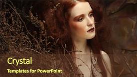  Presentation with black woman - Colorful presentation theme enhanced with black magic - young woman with bright make backdrop and a tawny brown colored foreground