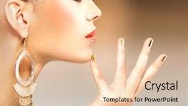  Presentation with black and gold mistletoe - Cool new presentation with black makeup and gold backdrop and a lemonade colored foreground