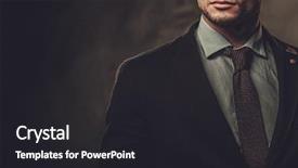  Presentation with well - Beautiful PPT theme featuring black males - serious well-dressed hispanic man posing backdrop and a dark gray colored foreground