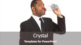  Presentation with african ethnicity - Colorful slide set enhanced with black man of african ethnicity backdrop and a dark gray colored foreground