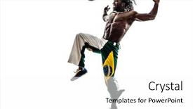  Presentation with black man - Slide deck consisting of rasta - one brazilian black man soccer background and a white colored foreground