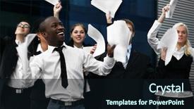  Presentation with international space station over - PPT theme having black marketing - international business team over modern background and a wine colored foreground