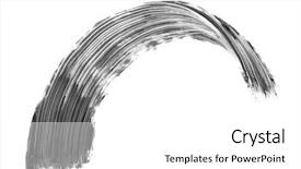  Presentation with brush stroke - PPT layouts consisting of black mascara brush stroke isolated background and a white colored foreground