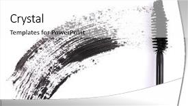  Presentation with stroke - Cool new presentation theme with black mascara brush stroke isolated backdrop and a white colored foreground