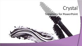  Presentation with stroke - PPT layouts enhanced with black mascara stroke isolated on white background background and a white colored foreground