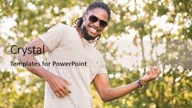  Presentation with black men - Amazing slide set having black men - handsome hipster in the park backdrop and a lemonade colored foreground
