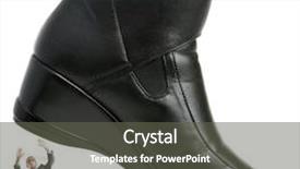  Presentation with human rights concept chained man - Slide deck having black men discrimination - woman domination concept with shoes background and a dark gray colored foreground