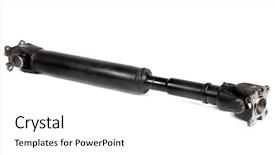  Presentation with car spare parts - Beautiful presentation theme featuring black metal car spare isolated backdrop and a white colored foreground