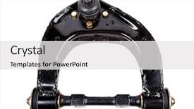  Presentation with car spare parts - Audience pleasing presentation consisting of black metal car spare isolated backdrop and a white colored foreground