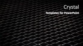 Presentation with grill - Colorful slide set enhanced with black-metal-grill-background-closeup backdrop and a black colored foreground