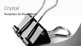  Presentation with black paper - Slide set featuring black-metal-paper-clip-isolated background and a white colored foreground