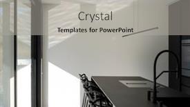  Presentation with black light - PPT layouts with black-modern-kitchen-with-sink background and a light gray colored foreground