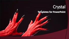  Presentation with black hands - PPT theme consisting of spa set with candles sea salt aromatic oil and towel on a black background selective focus space for text background and a dark gray colored foreground