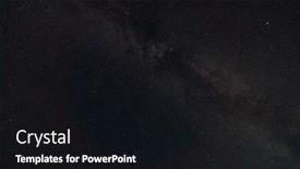  Presentation with black stars - Beautiful slides featuring black-night-sky-and-stars backdrop and a black colored foreground