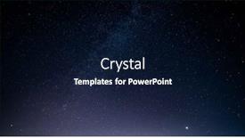  Presentation with night sky - PPT theme featuring black-night-sky-with-milky background and a navy blue colored foreground