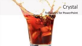 Presentation with whiskey - PPT theme with black orange - whiskey background and a sky blue colored foreground
