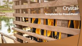  Presentation with life science drug discovery - Beautiful PPT theme featuring black orange safety - life jackets neatly hanging backdrop and a  colored foreground