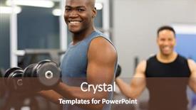  Presentation with healthy people - Amazing PPT theme having black people - healthy african man working backdrop and a tawny brown colored foreground