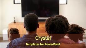  Presentation with family teens and children - Audience pleasing PPT layouts consisting of black people film - rear view of family backdrop and a tawny brown colored foreground
