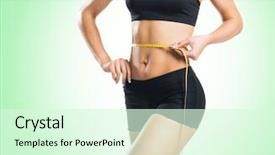  Presentation with health woman running female runner - Slide set enhanced with black people food exercise - fit healthy and sporty woman background and a  colored foreground