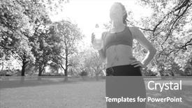  Presentation with low angle view of fictitious - Beautiful presentation featuring black people food exercise - low angle view of fit backdrop and a gray colored foreground