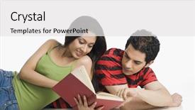  Presentation with floor - Beautiful presentation featuring black people images - couple lying on the floor backdrop and a  colored foreground