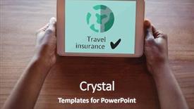  Presentation with composite - Presentation design with black people images - digital composite of person holding background and a tawny brown colored foreground