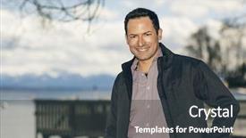  Presentation with black people - Audience pleasing presentation design consisting of black people images - image of a handsome man backdrop and a dark gray colored foreground