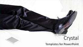  Presentation with tired - Audience pleasing presentation theme consisting of black people images - tired man resting on bed backdrop and a  colored foreground