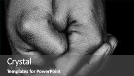  Presentation with artistic artist art brush - Cool new PPT theme with black people images - very artistic image backdrop and a dark gray colored foreground