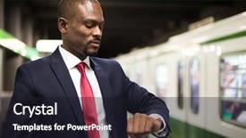  Presentation with waiting - Presentation featuring black people jobs - portrait of a businessman waiting background and a wine colored foreground