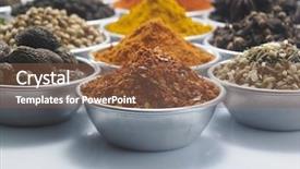  Presentation with spices - Amazing slide deck having black pepper - group of spices backdrop and a tawny brown colored foreground
