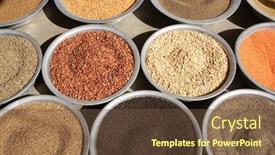  Presentation with beans - Cool new presentation with black-pepper-and-beans backdrop and a tawny brown colored foreground