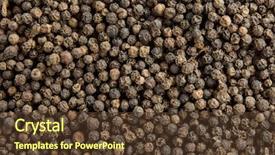 Presentation with pepper - Audience pleasing presentation consisting of black pepper as whole background backdrop and a tawny brown colored foreground