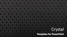  Presentation with plastic - Audience pleasing PPT layouts consisting of black-perforated-plastic-texture-surface backdrop and a black colored foreground