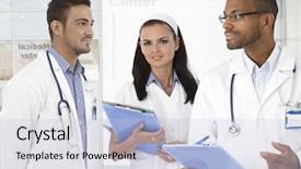  Presentation with male nurse - Beautiful PPT layouts featuring black physiciana - portrait of male doctors backdrop and a lemonade colored foreground