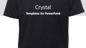  Presentation with cotton - Audience pleasing slide deck consisting of black-plain-shortsleeve-cotton-t backdrop and a dark gray colored foreground