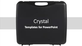  Presentation with storage - Presentation theme consisting of black-plastic-storage-box background and a dark gray colored foreground