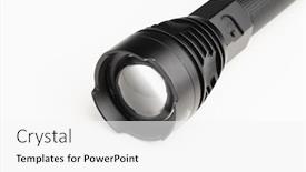  Presentation with zoom - Cool new slides with black-pocket-flashlight-with-zoom backdrop and a white colored foreground