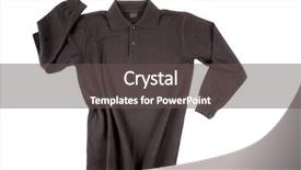  Presentation with long sleeve - Colorful presentation theme enhanced with black polo shirt long sleeve backdrop and a  colored foreground