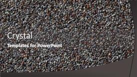  Presentation with black seed - Colorful presentation design enhanced with black-poppy-seed-close-up backdrop and a dark gray colored foreground