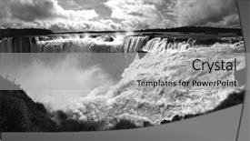  Presentation with falls - Colorful slide deck enhanced with black power - iguazu falls backdrop and a light gray colored foreground