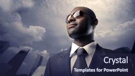  Presentation with successful - PPT layouts featuring black power - successful african manager surrounded background and a  colored foreground