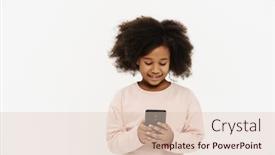  Presentation with black-girl - Presentation design consisting of black-preteen-girl-with-curly background and a lemonade colored foreground