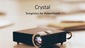  Presentation with black light - Audience pleasing slide deck consisting of black projector on light table backdrop and a soft green colored foreground